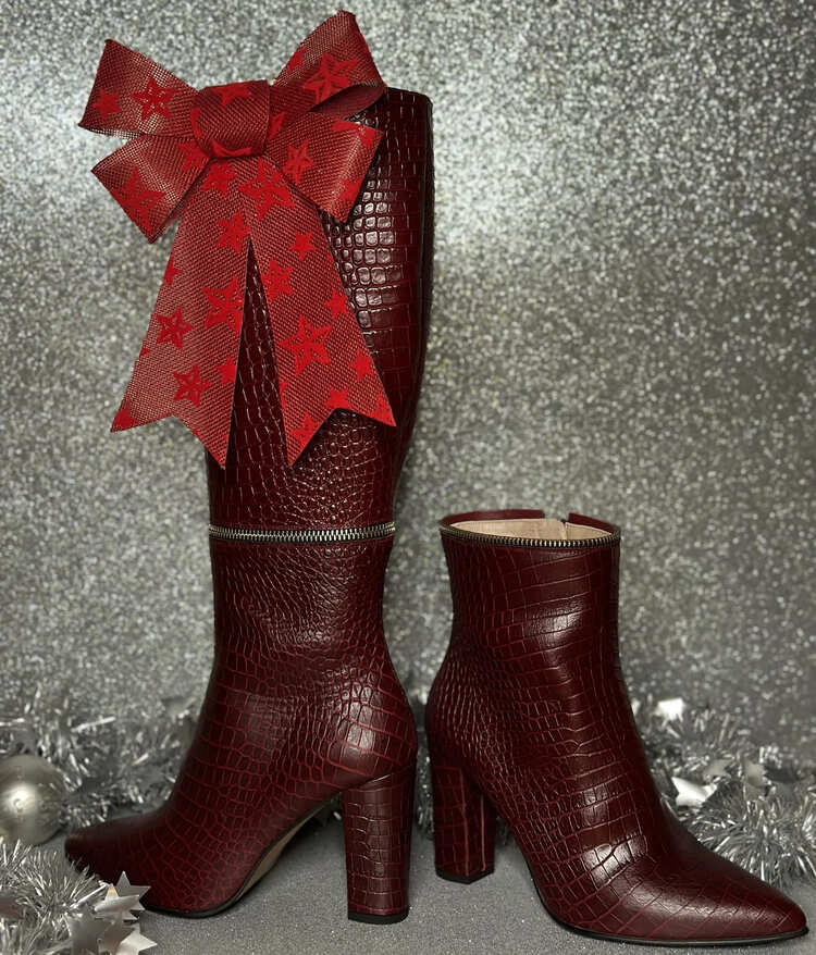 botas mujer burdeos regalo navidad