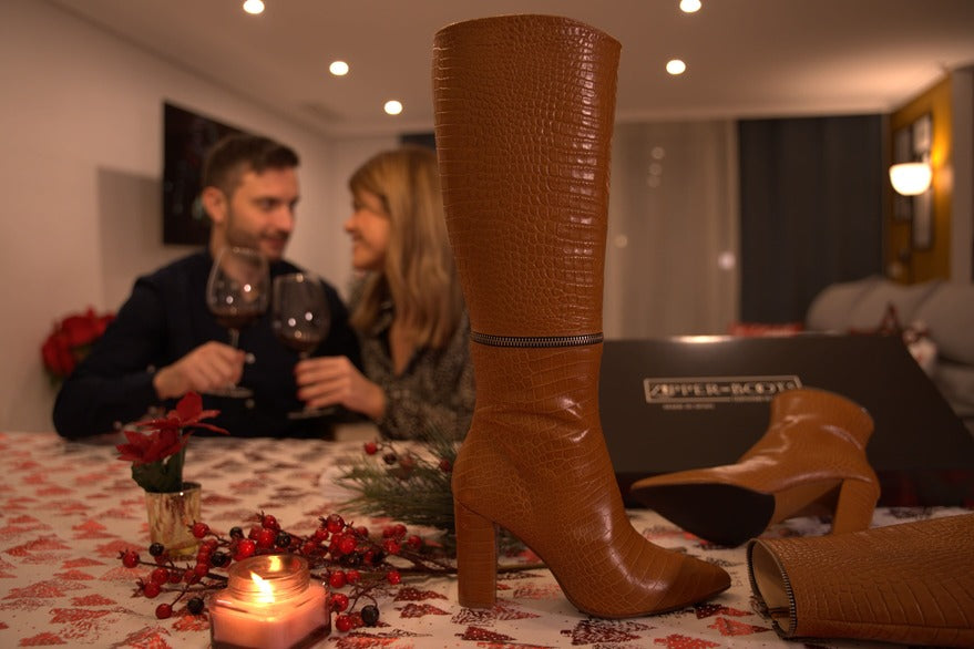 regalo botas de mujer camel navidad