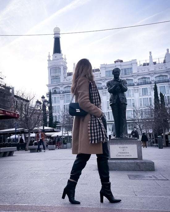 botin negro mujer