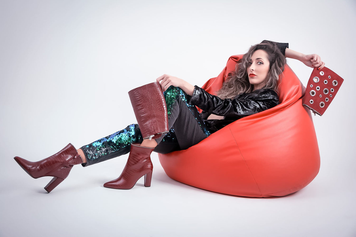 Botines burdeos de mujer DEJA VU