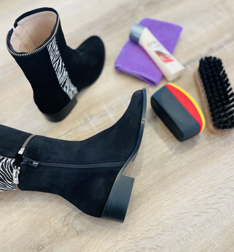 limpiar botas ante o serraje