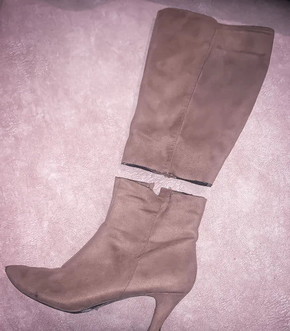 prototipo bota mujer zipper boots