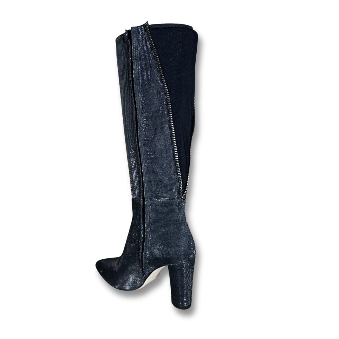 Botas altas de mujer metálicas GLOW