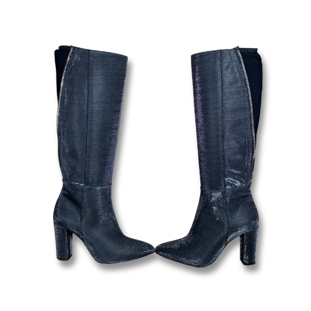 Botas altas de mujer metálicas GLOW