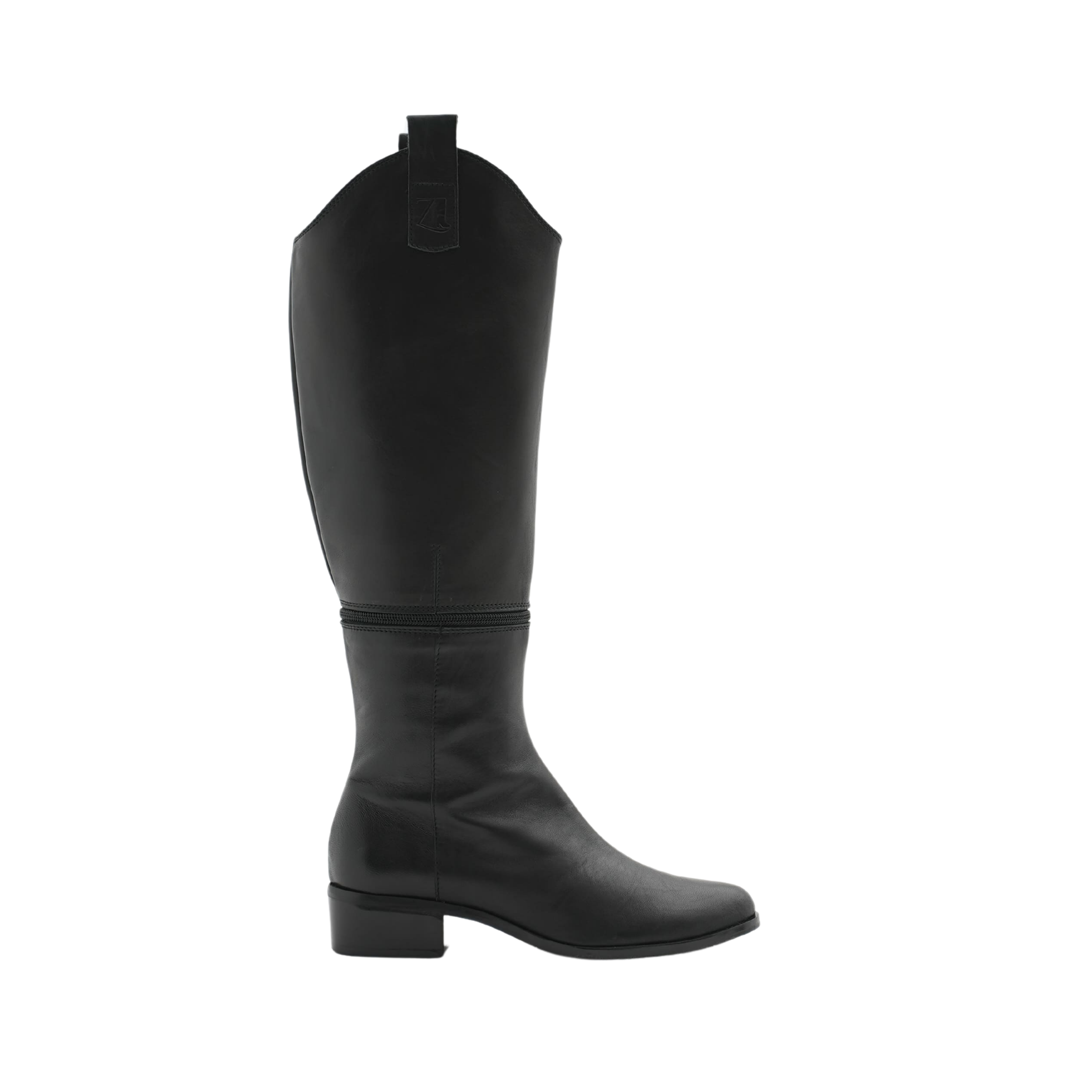 Botas altas convertibles en botín Casual-Black