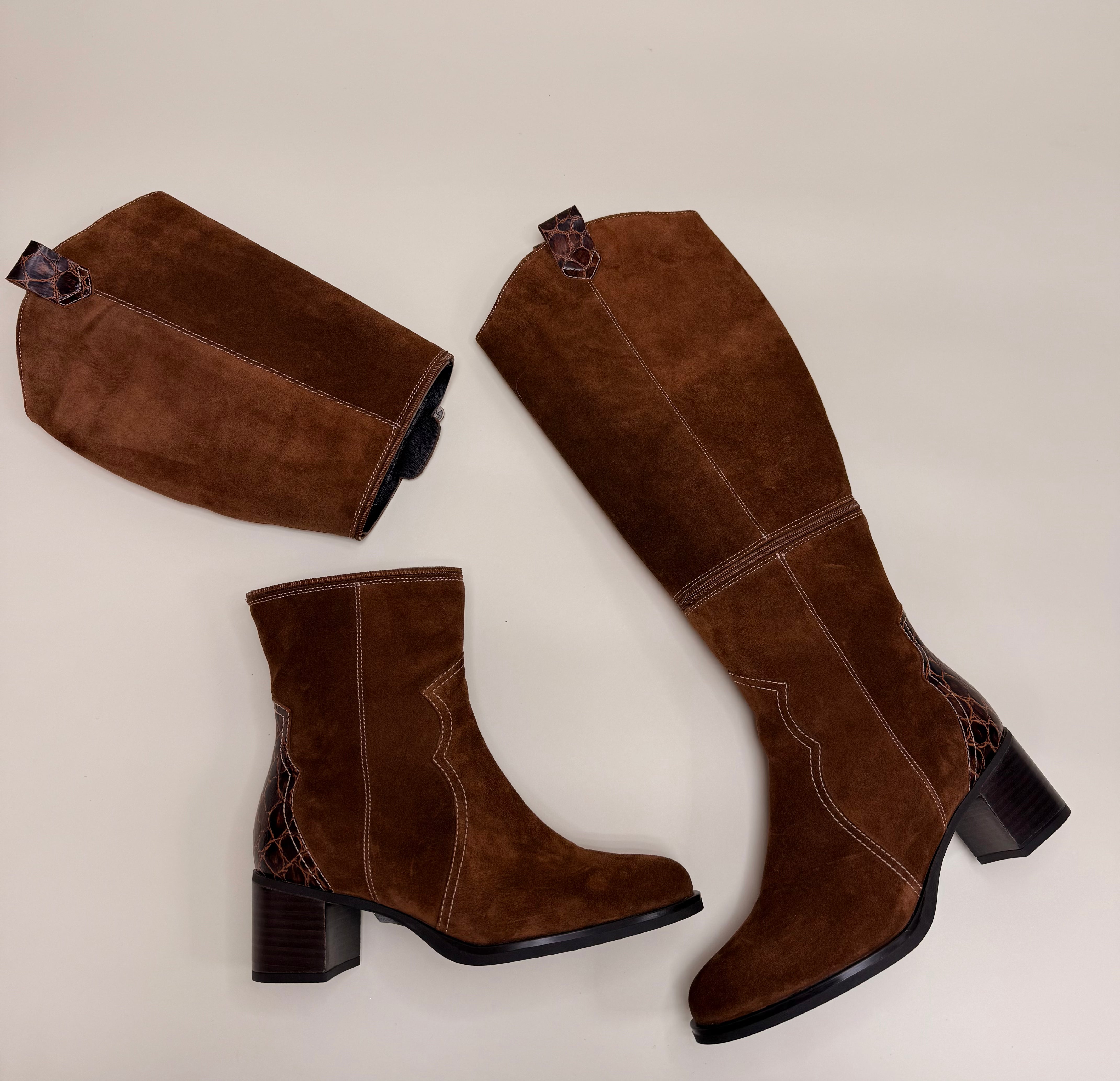 Botas altas convertibles en botín GINGER