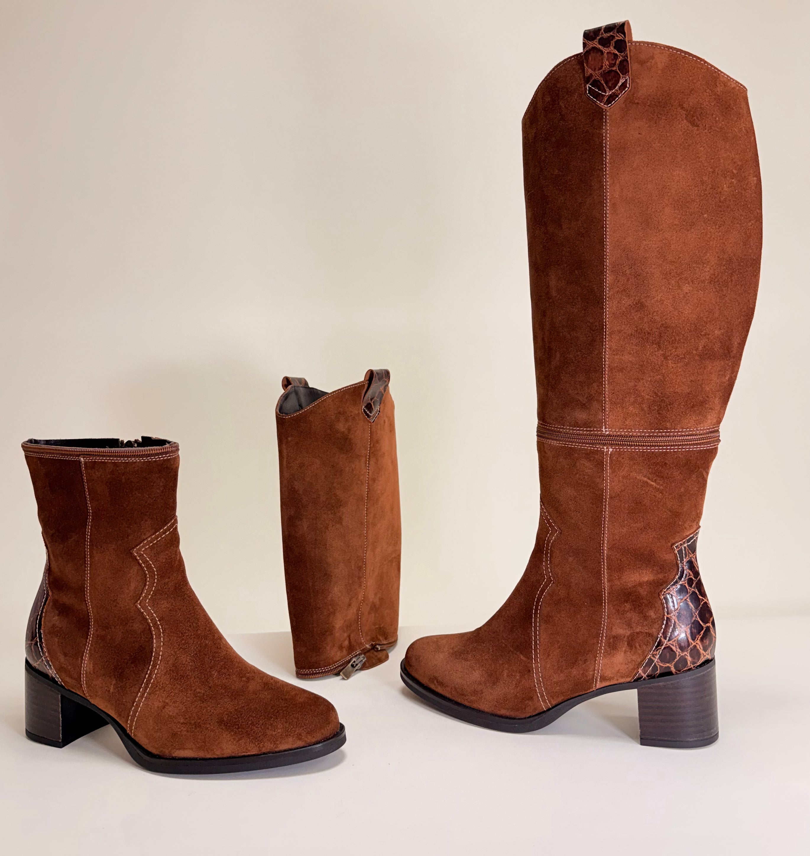 Botas altas convertibles en botín GINGER