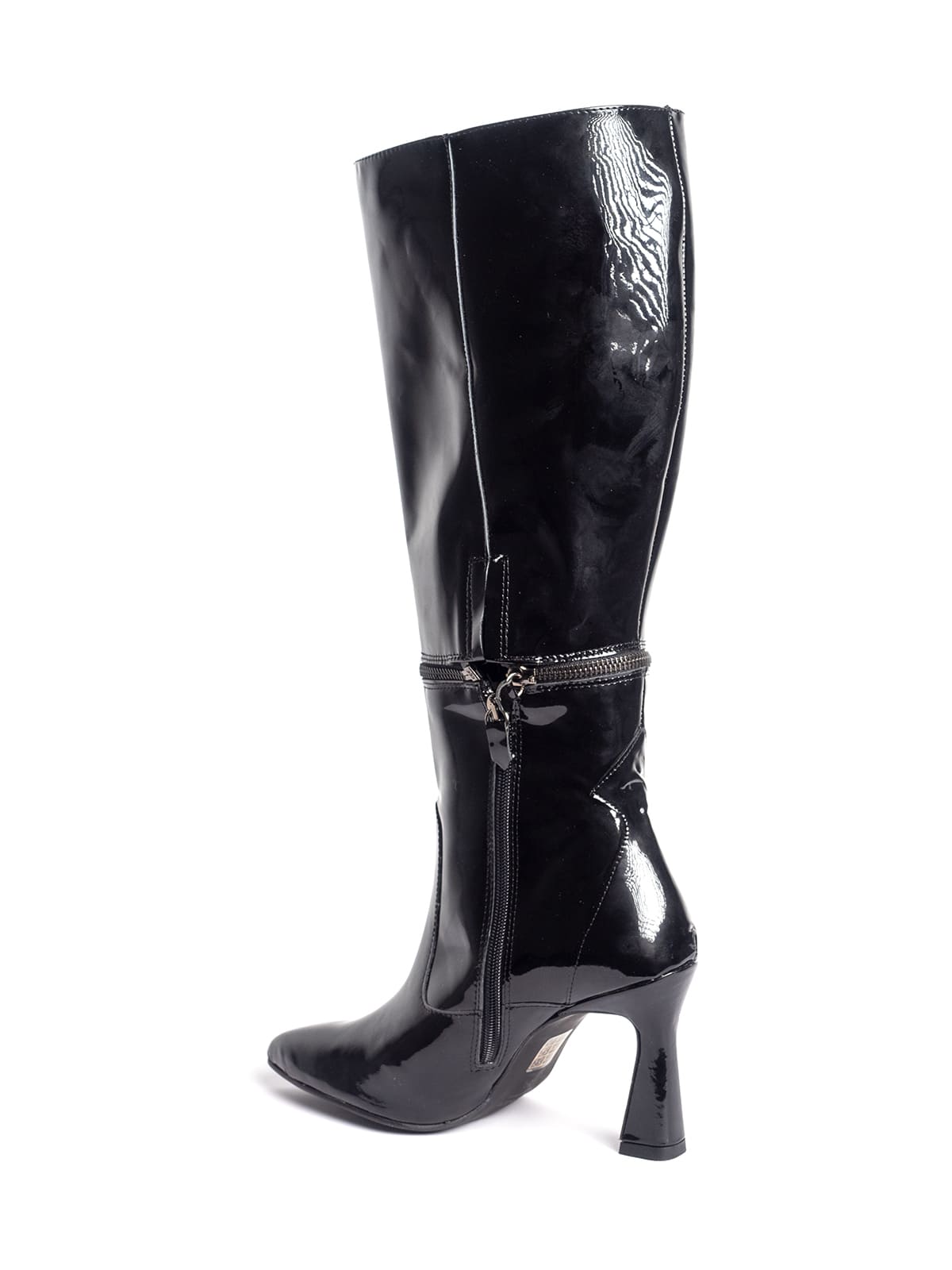bota charol alta mujer