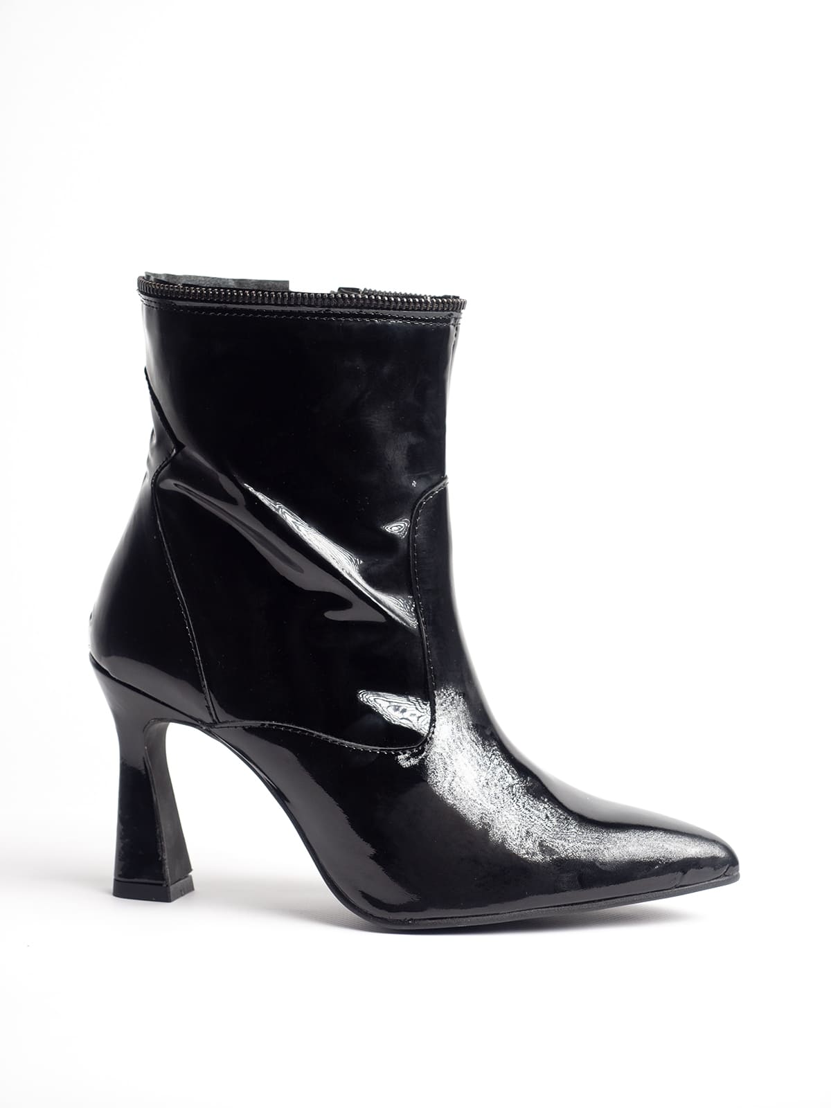 botin charol mujer