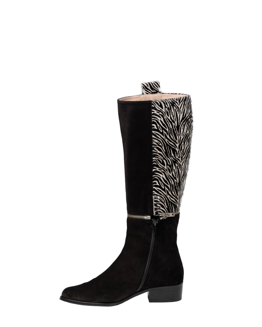 botas mujer altas cebra hero
