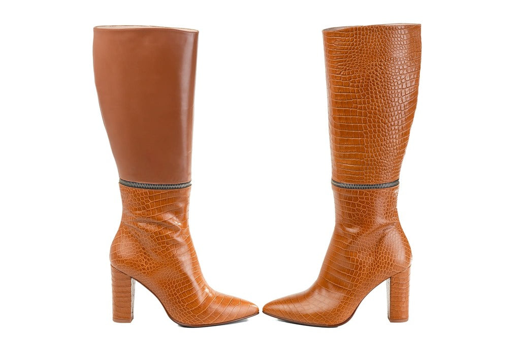 botas mujer camel cañas intercambiables