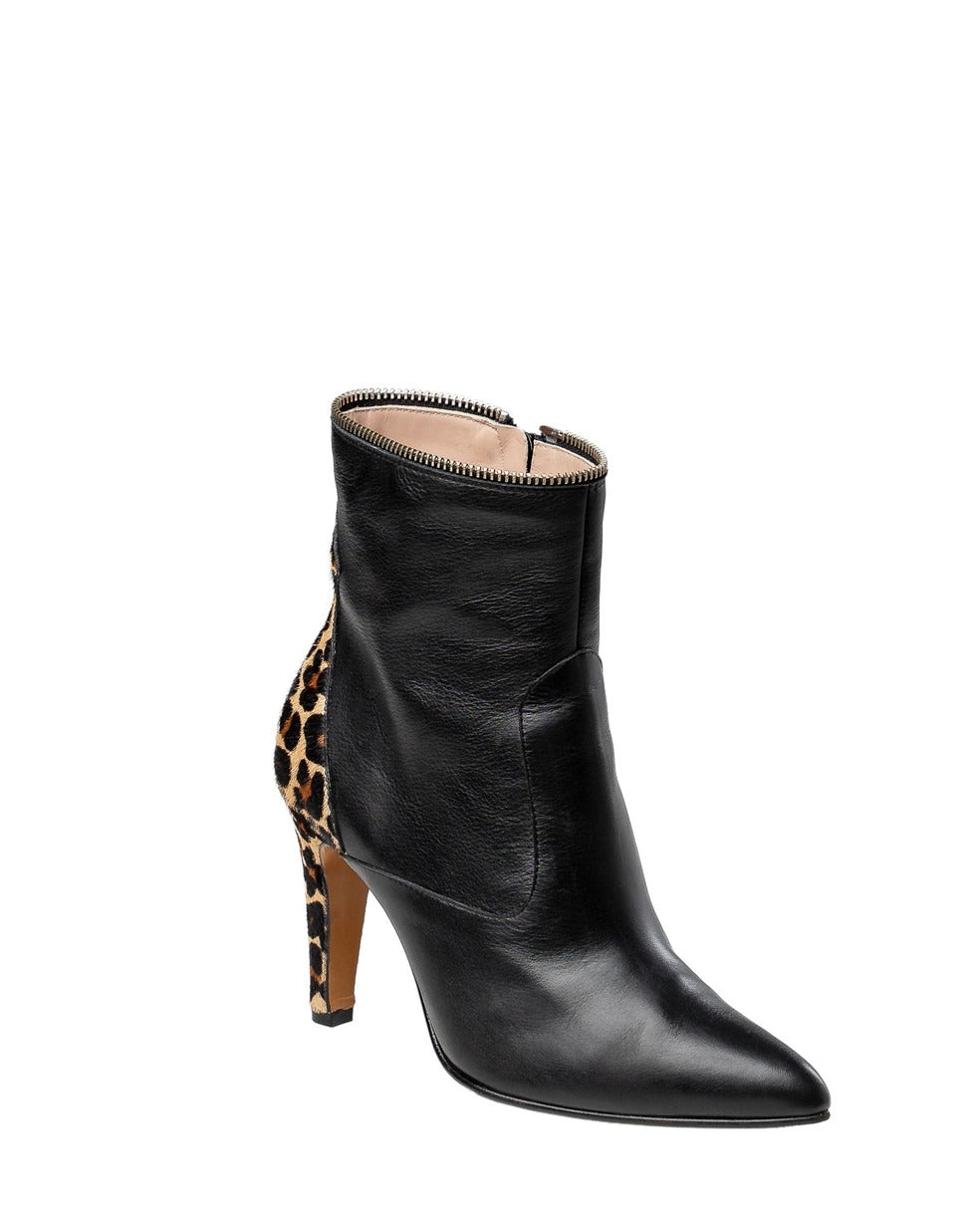 botin mujer leopardo tacon alto