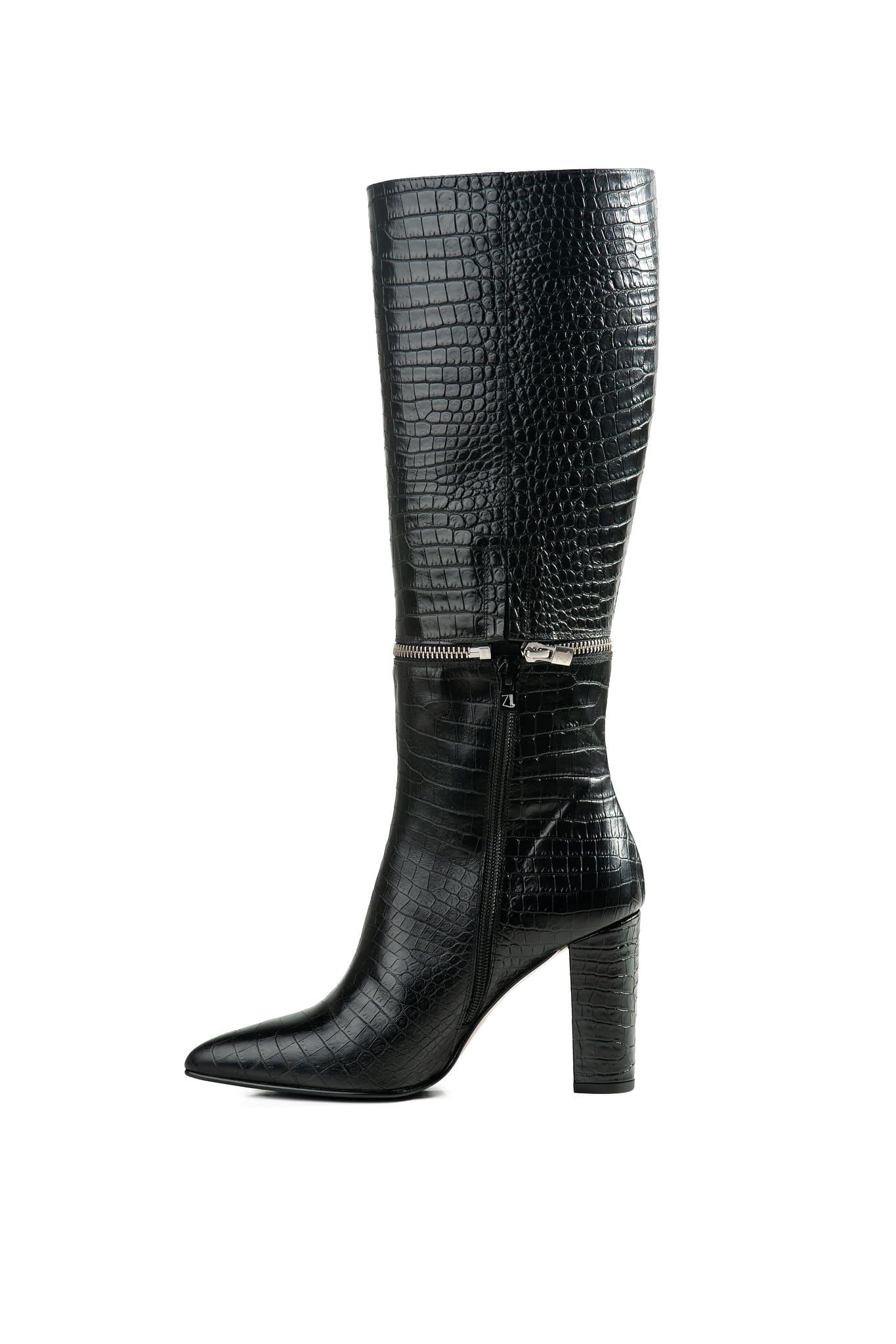 botas negras altas mujer