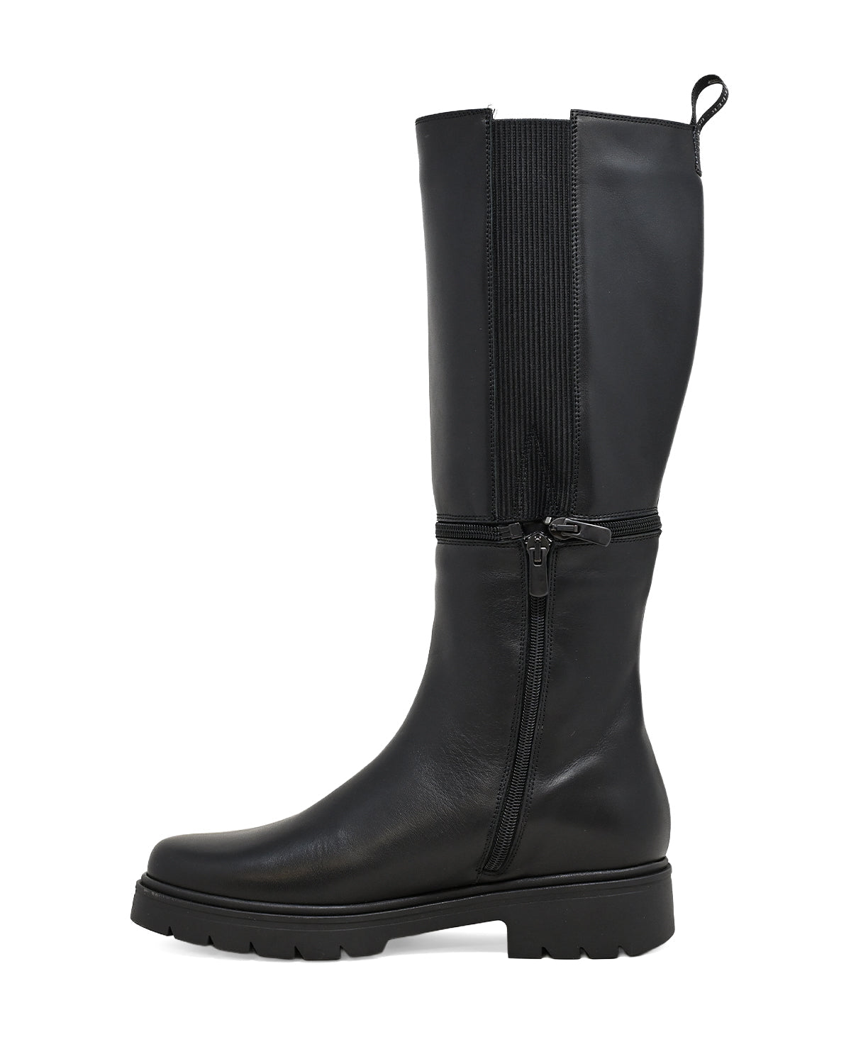Botas altas convertible en botín- U-BLACK