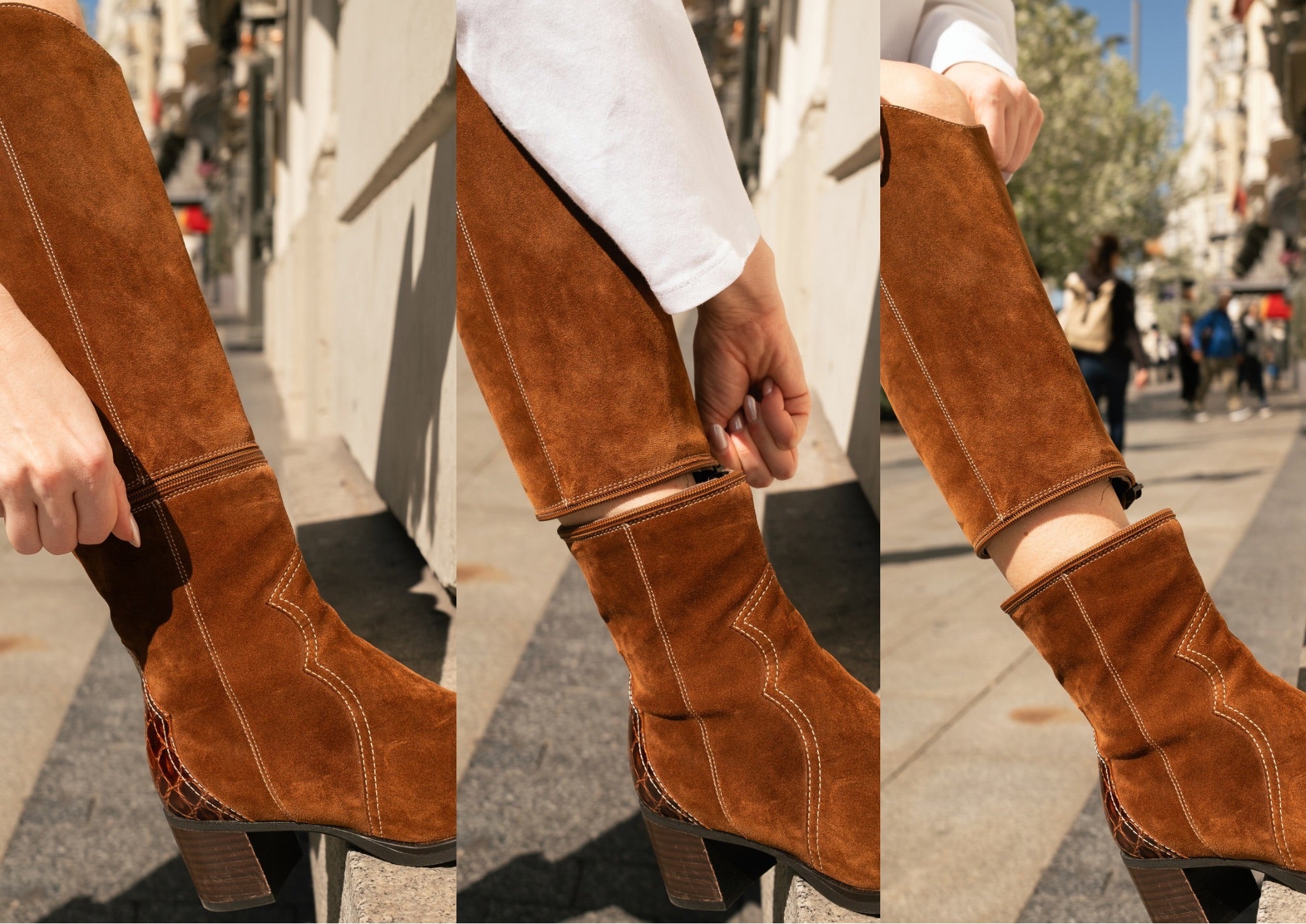 【新品】CAMINANDO CENTER ZIP BOOTS CAMINANDO/BACK ZIP BOOTS