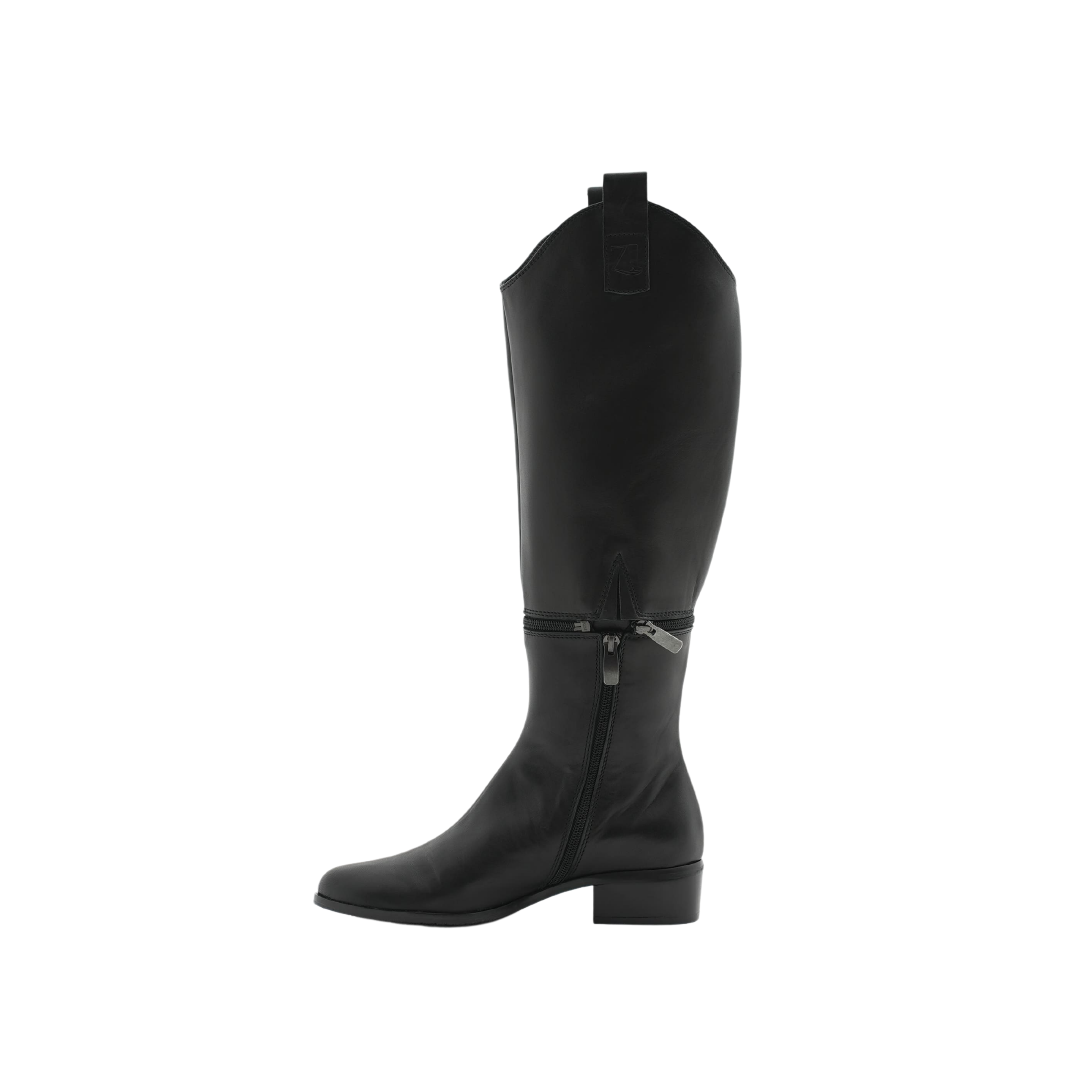 Botas altas convertibles en botín Casual-Black