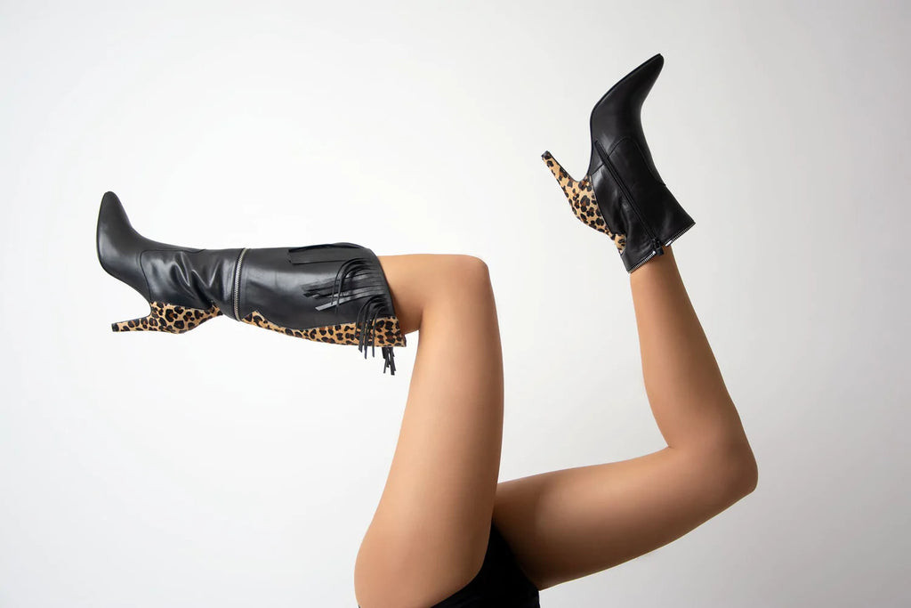 botas mujer leopardo savage